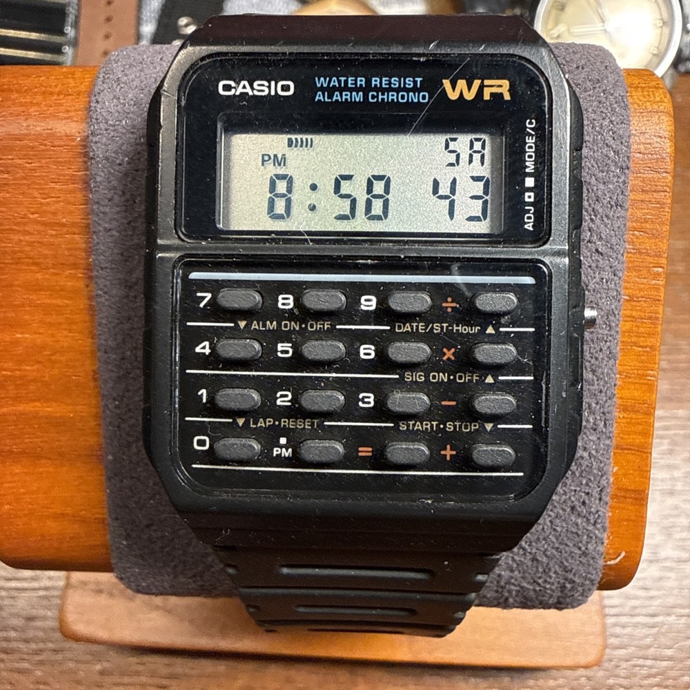 Casio CA-53W Calculator Watch 35mm Quartz Alarm Chrono WR Classic